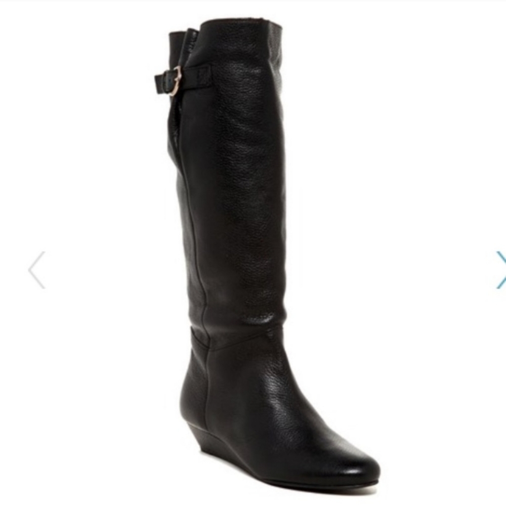 Steven by Steve Madden Insight Black Leather Boots - 7